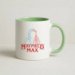 Blue And Red Max Coffee Green Mug