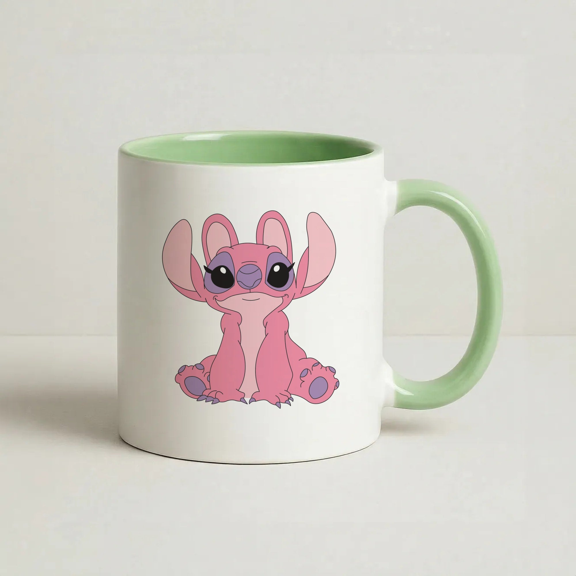 Sitting Down - Black Alien Coffee Green Mug