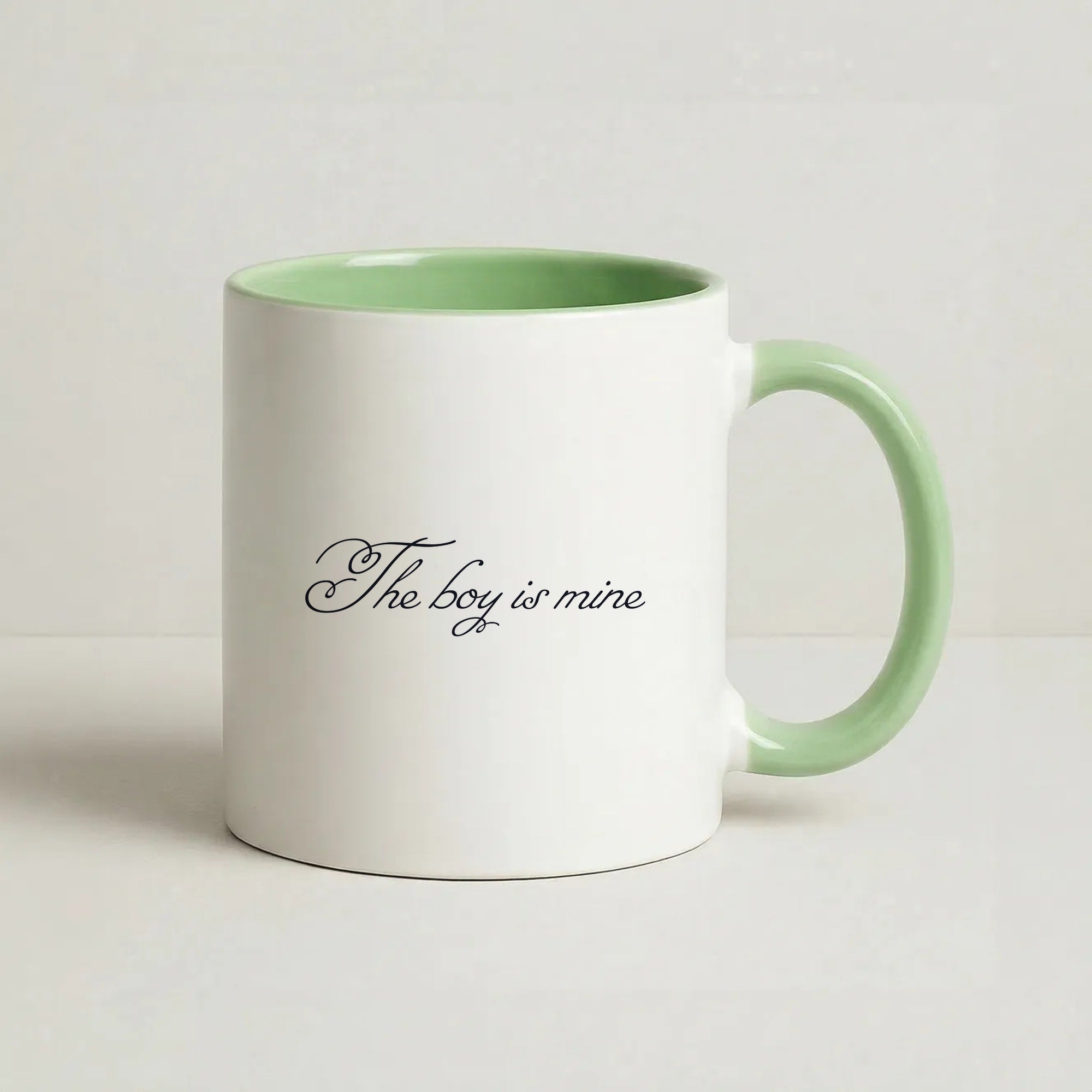 The Boy Is Mine Coffee Green Mug