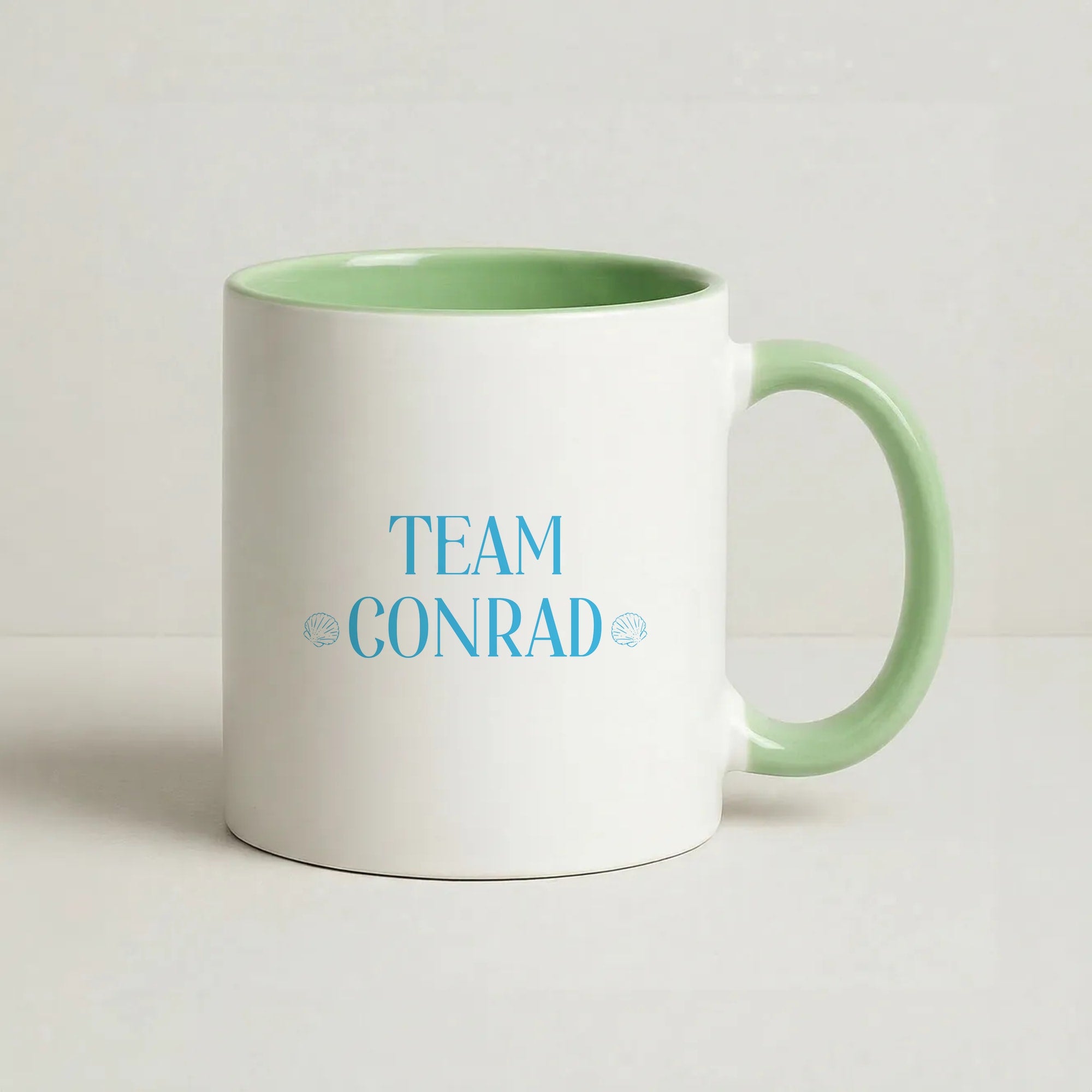 Seashells Team Conrad Coffee Green Mug