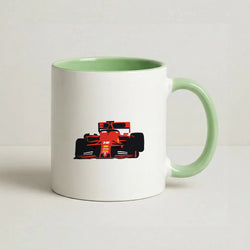 F1 Car  Coffee Green Mug