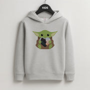 Baby Yoda - Personalised Couples Kids Hoodie 2