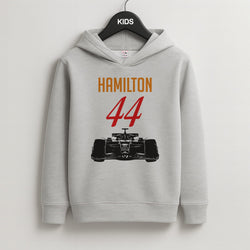 F1 Car Hamilton Kids Grey Hoodie