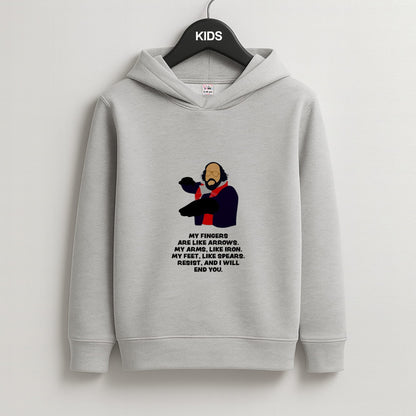 Murray Quote Kids Grey Hoodie