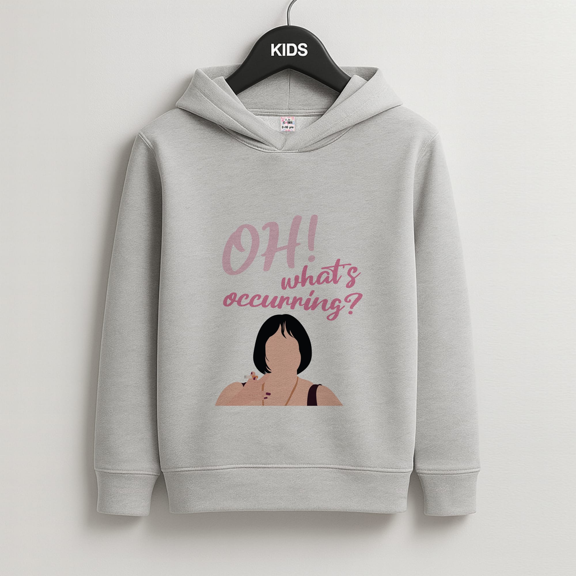 What's Occuring? Kids Grey Hoodie