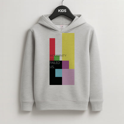 Modernity Has Failed Us - The 1975 Kids Grey Hoodie