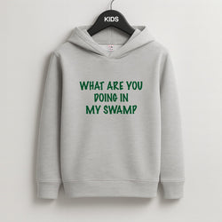 What Are You Doing In My Swamp - Green Ogre Kids Hoodie