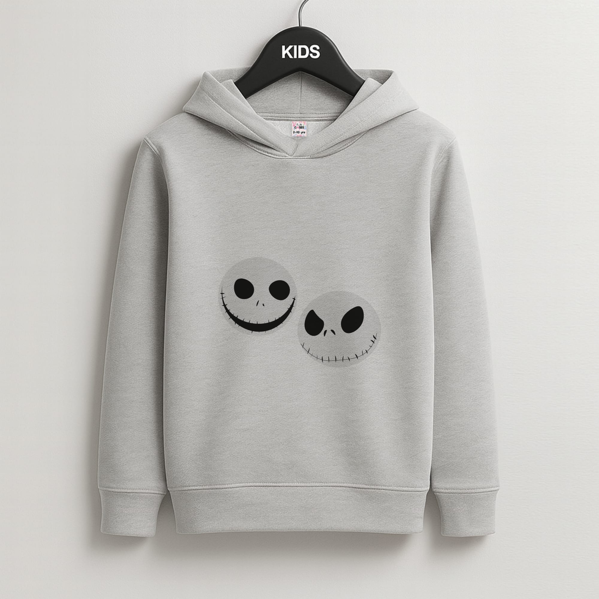 Skellington Heads - TNBC Kids Grey Hoodie