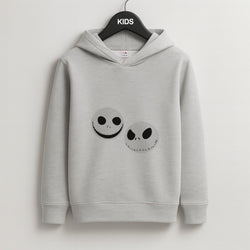 Skellington Heads - TNBC Kids Grey Hoodie