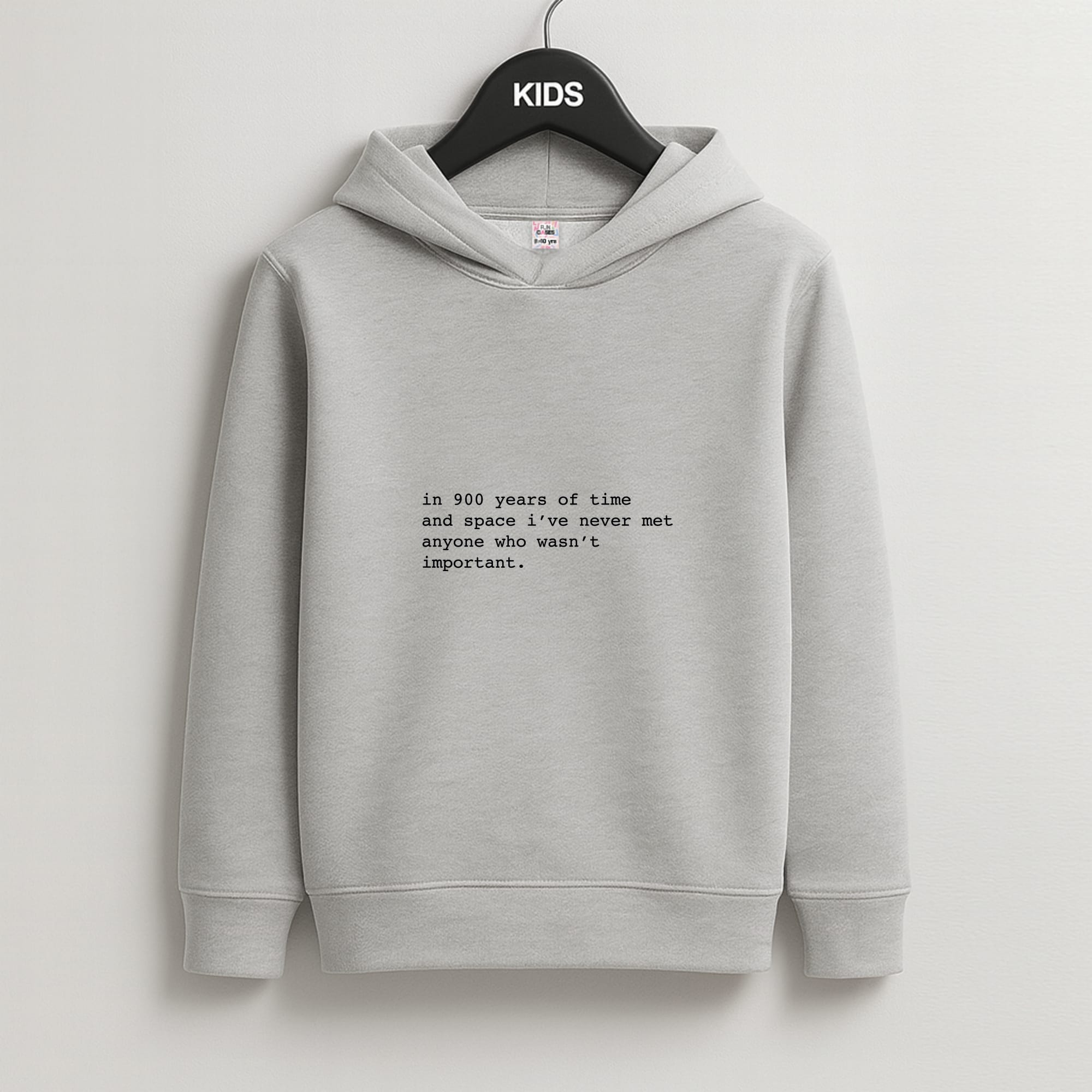 In 900 Years Kids Grey Hoodie