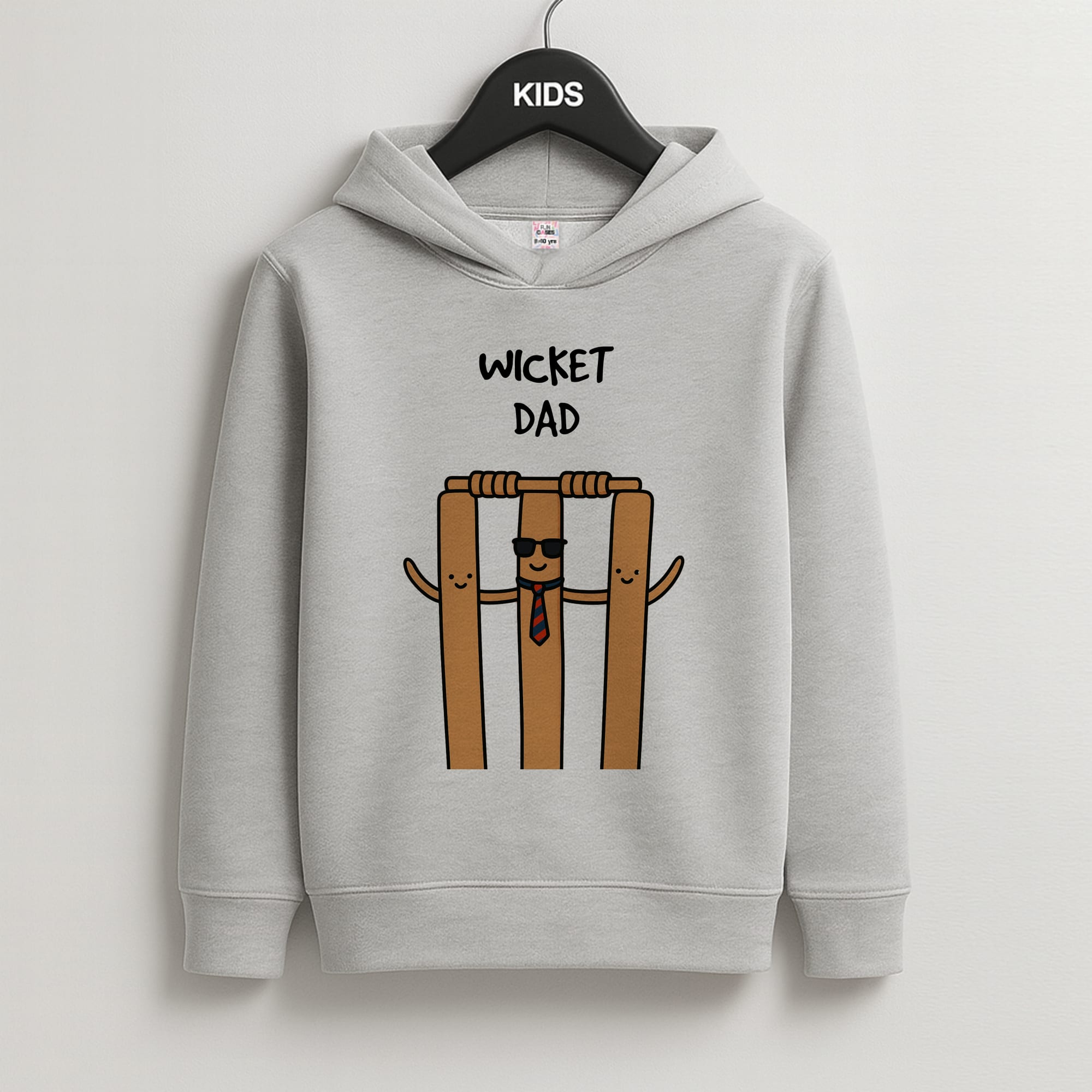 Wicket Dad - Father's Day Kids Grey Hoodie