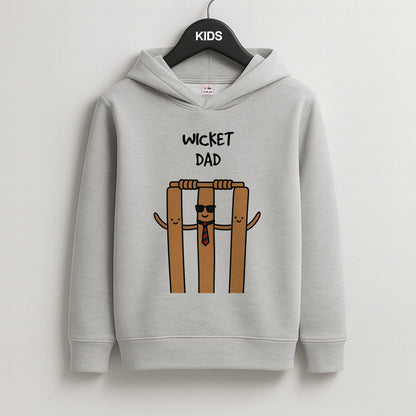 Wicket Dad - Father's Day Kids Grey Hoodie