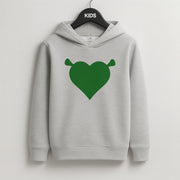 Green Ogre Heart Kids Hoodie 2