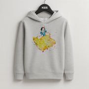 Watercolour Snow White Fairytale Kids Hoodie 2