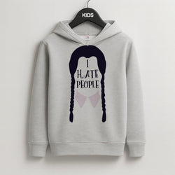 I Hate People Kids Grey Hoodie