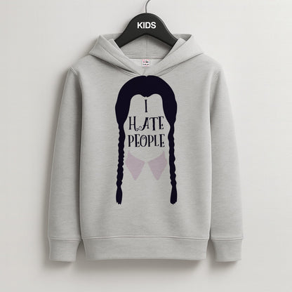I Hate People Kids Grey Hoodie