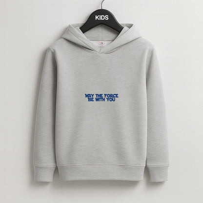 May The Force Be With You Kids Grey Hoodie