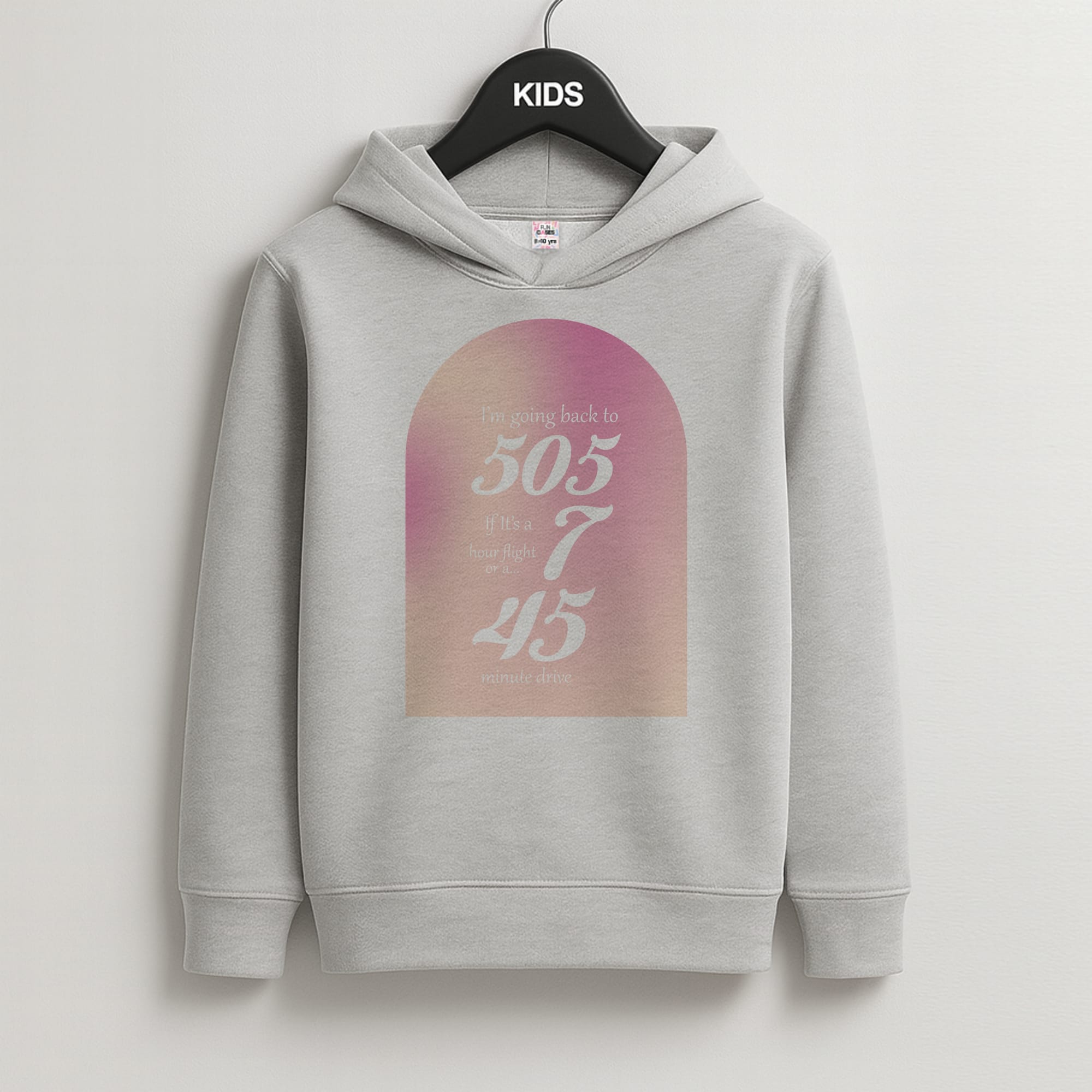I'm Going Back To 505 - Arctic Monkeys Kids Grey Hoodie
