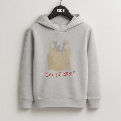 Bag Of Bones - Halloween Kids Grey Hoodie