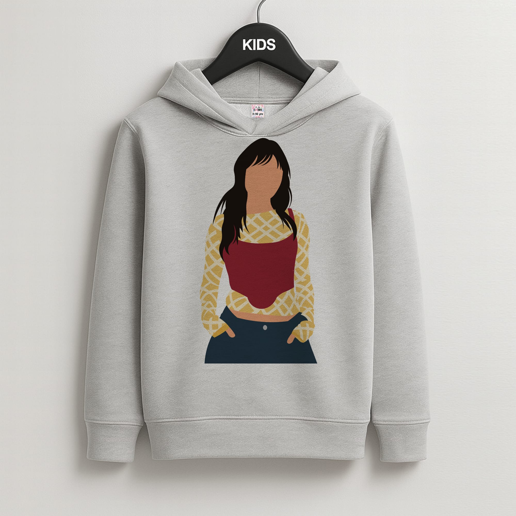 Gold Stars Kids Grey Hoodie