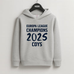 Europa League Winners 2025 - COYS Kids Grey Hoodie