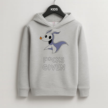 Zero F*cks Kids Grey Hoodie