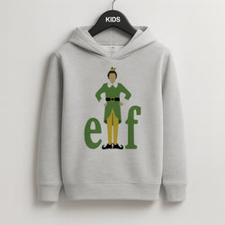 Elf Logo Kids Grey Hoodie
