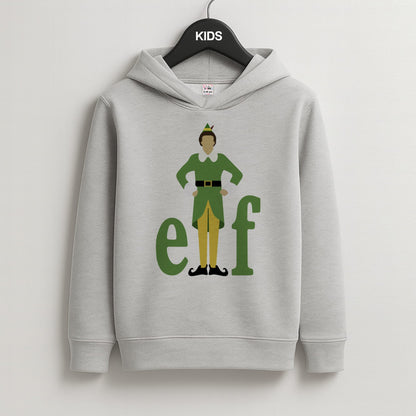 Elf Logo Kids Grey Hoodie
