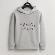 Fairy Lights - Personalised Stranger Kids Hoodie 2
