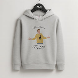 Here Comes Treble Kids Grey Hoodie