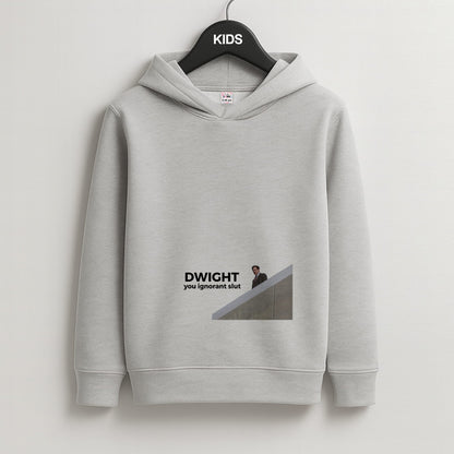 Dwight, You Ignorant Slut Kids Grey Hoodie