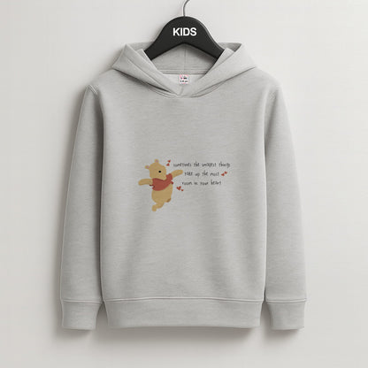 Take Up The Most Room - Winnie Kids Grey Hoodie
