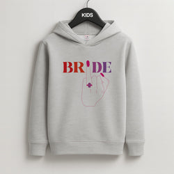Bride - Bridal  Kids Grey Hoodie