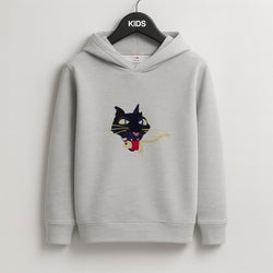 Mouse Eating Kids Grey Hoodie