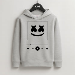 Helmet DJ Album Cover Kids Grey Hoodie