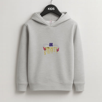 Arms Spaghetti - Pink Kids Grey Hoodie