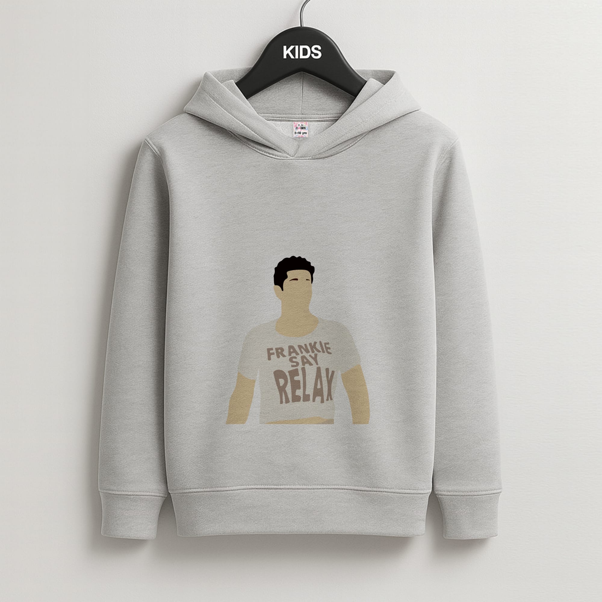 Frankie Say Relax Kids Grey Hoodie