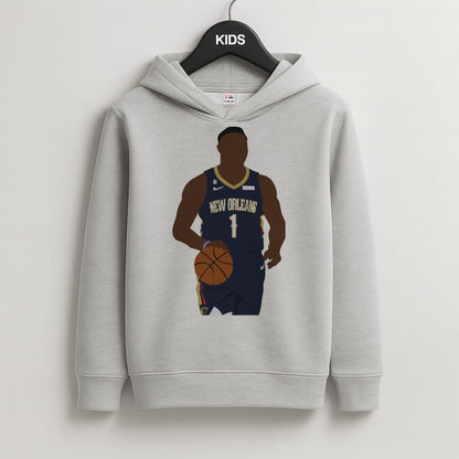 Williamson - Basketball Kids Grey Hoodie