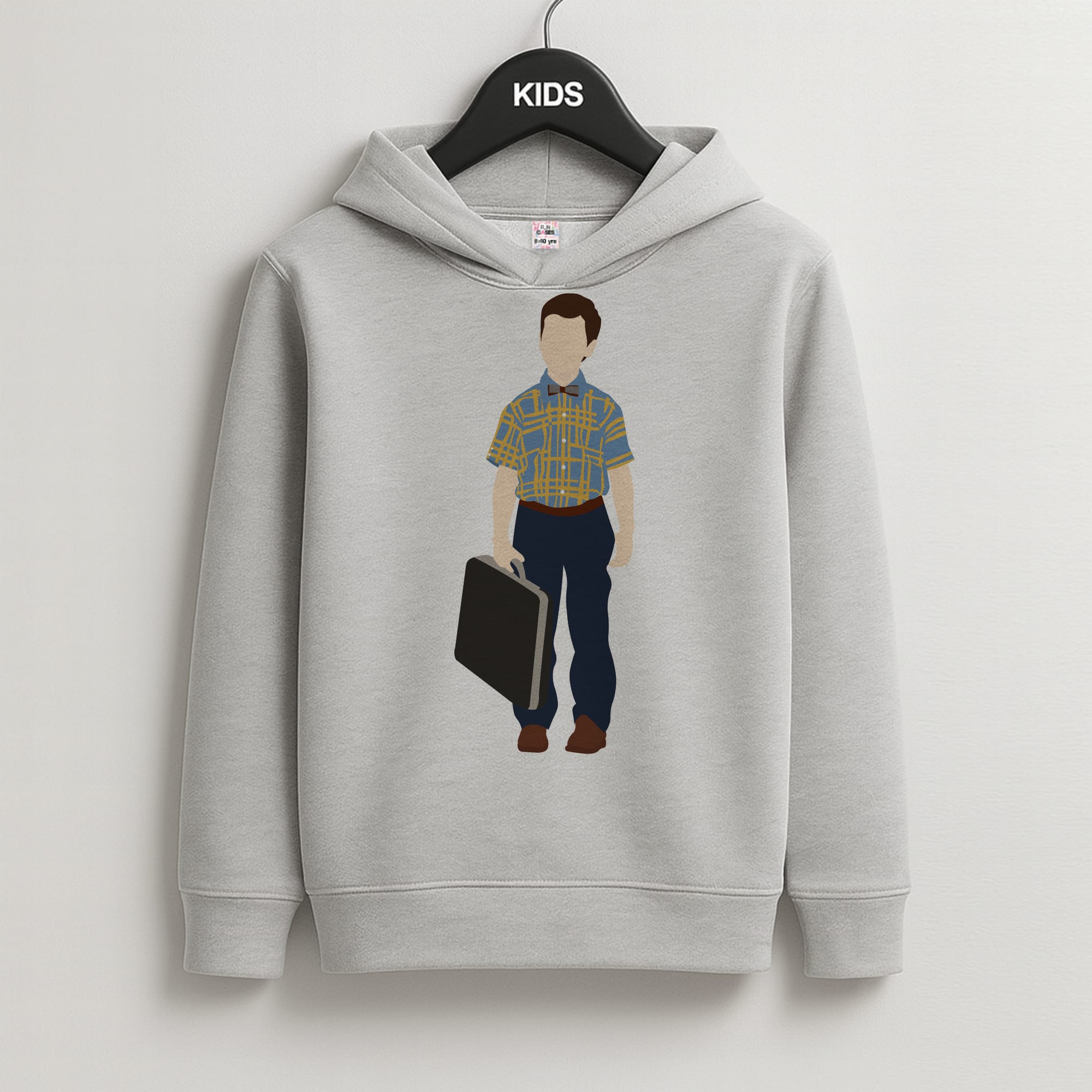 First Day - Sheldon Kids Grey Hoodie