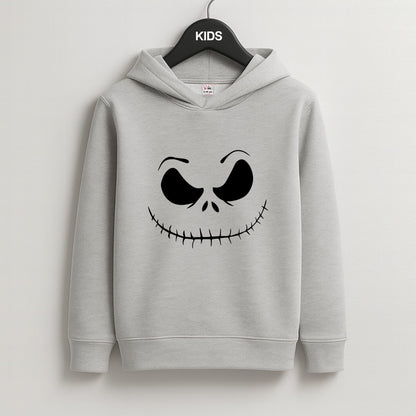 Pink Jack Skeleton Kids Grey Hoodie