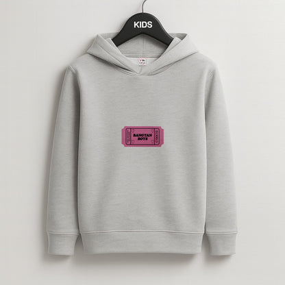 Bangtan Boys Ticket - K Pop Kids Grey Hoodie