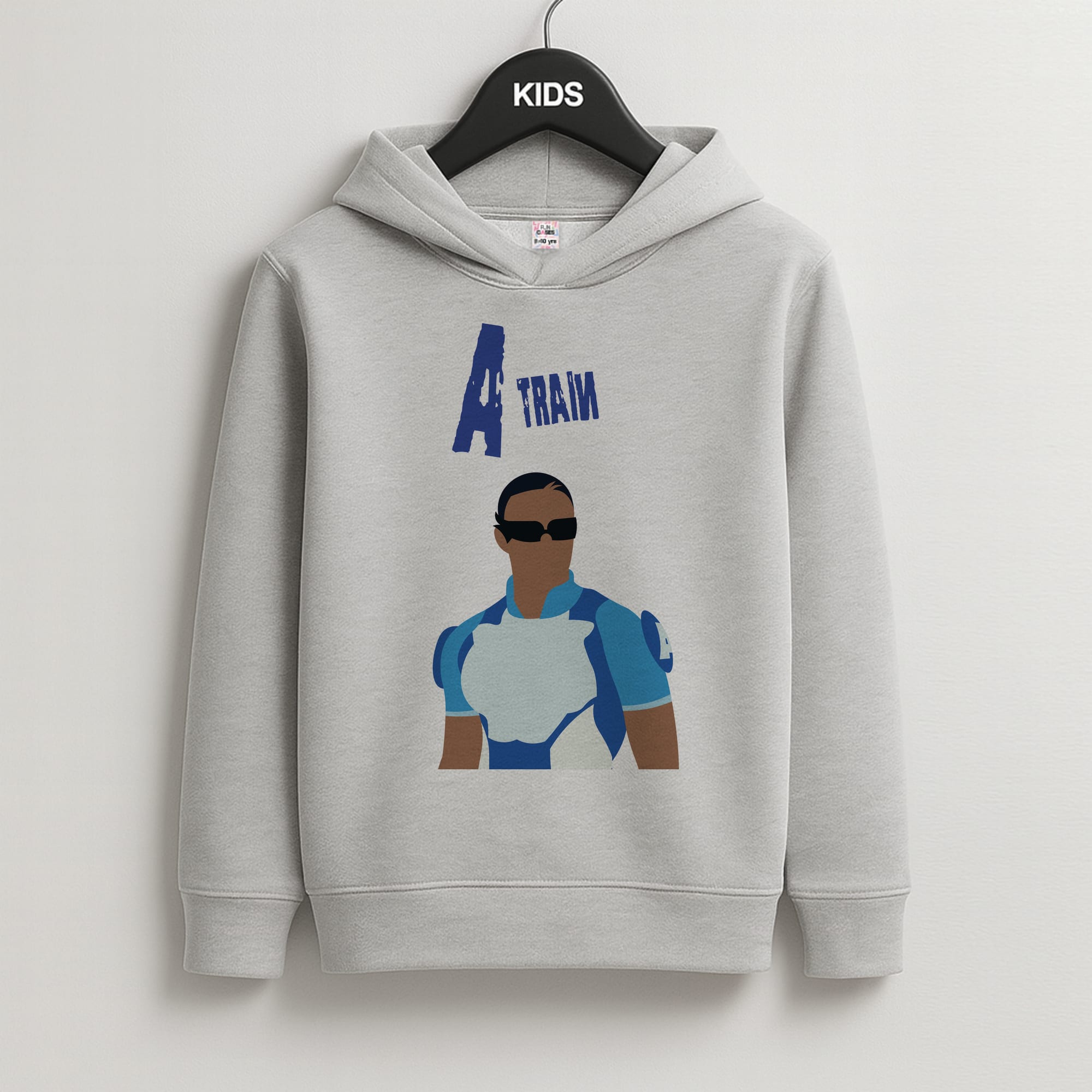 A Train Kids Grey Hoodie