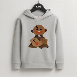 Shooky 21 - K Pop Kids Grey Hoodie