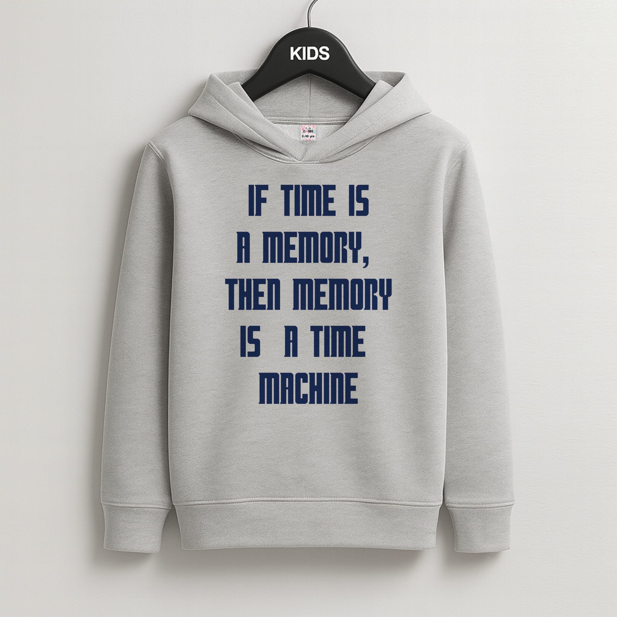 If Time Is A Memory - Doctor Who Kids Grey Hoodie