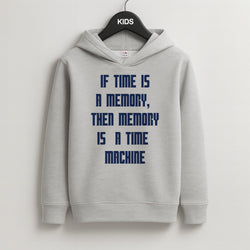 If Time Is A Memory - Doctor Who Kids Grey Hoodie