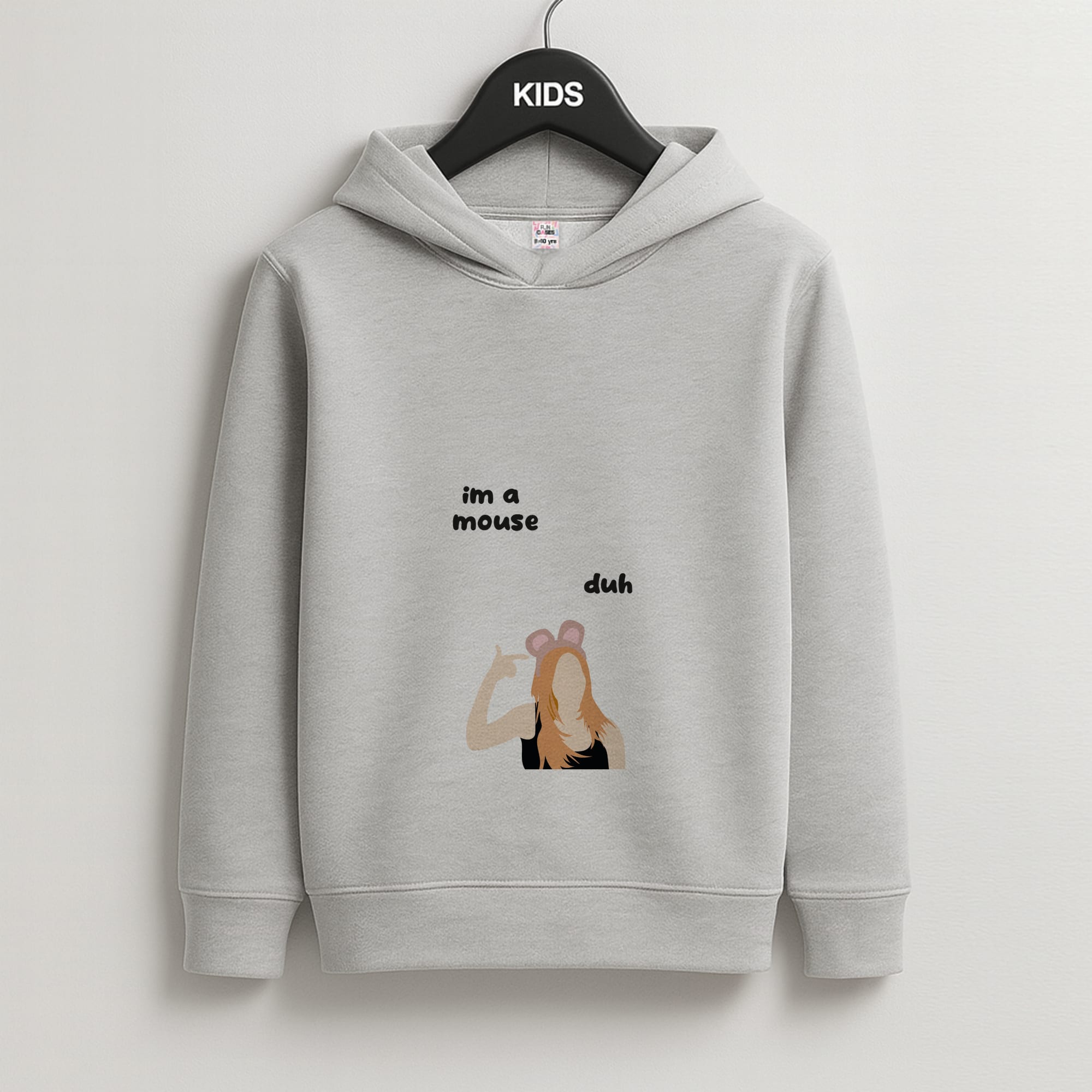 I'm a mouse Halloween - Mean Girls Kids Grey Hoodie
