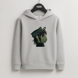 Green 2d Kids Grey Hoodie