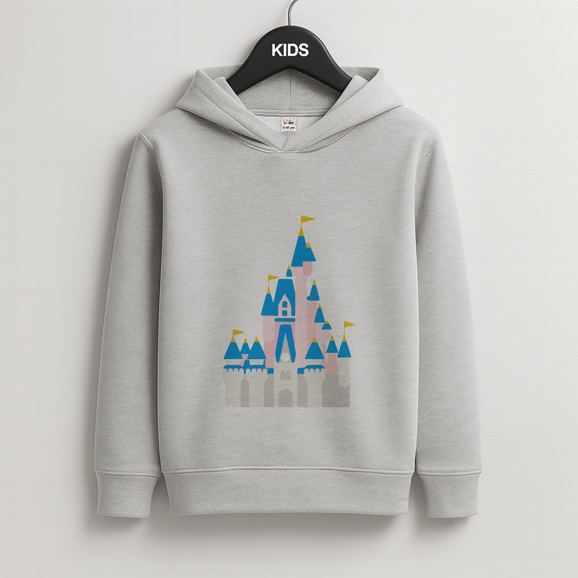 Fairytale Castle Kids Grey Hoodie