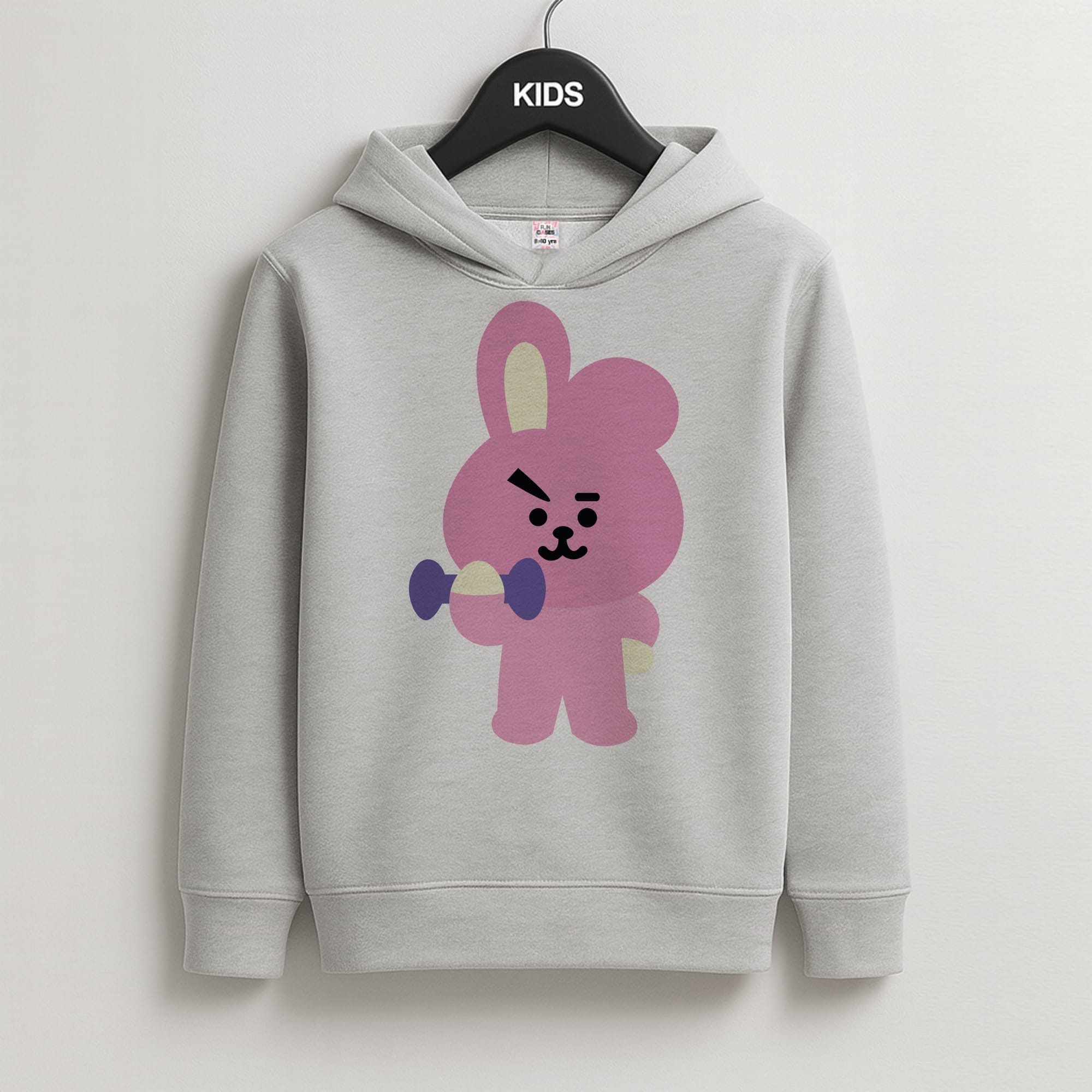 Cooky 21 - K Pop Kids Grey Hoodie