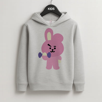 Cooky 21 - K Pop Kids Grey Hoodie